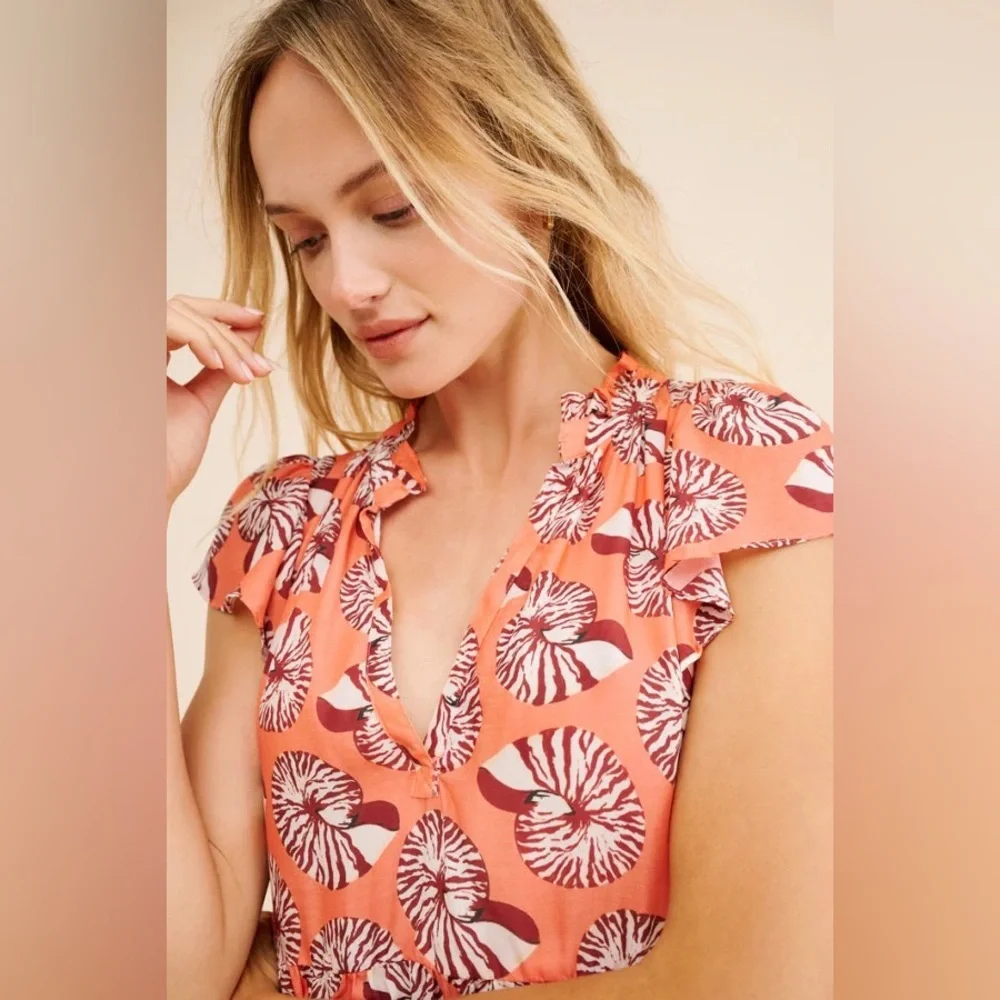 Anthropologie Seashell Mini Dress - Picture 3 of 6